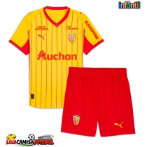 Camisa de Futebol RC Lens Equipamento Principal Infantil 2025-26 Manga Curta (+ Calças curtas)